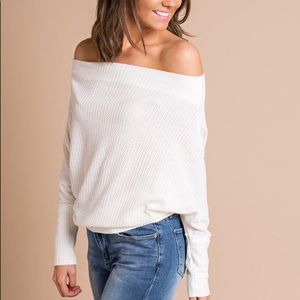 Nanamacs off the shoulder long sleeve